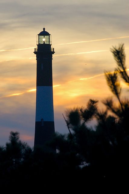 Fire Island Lighthouse at Dusk